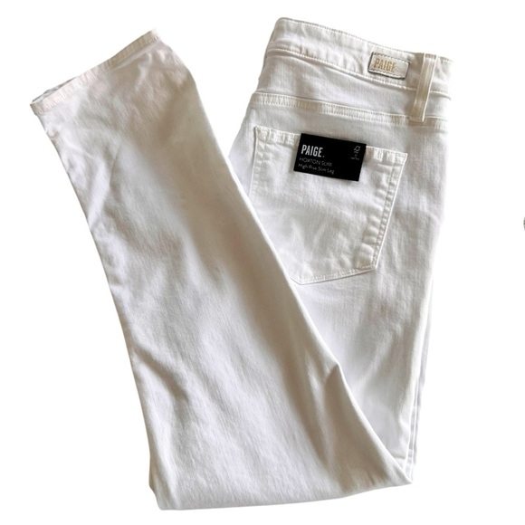 NWT Paige Hoxton Slim White Jeans in women’s size 31 - Picture 1 of 8